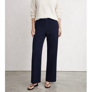 Weekend MaxMara Navy Wide Leg Pants 32” Inseam Size 6 Tailored